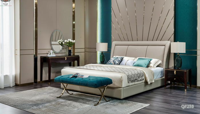 Klassisch Bett 2x Nachttisch 3tlg. Schlafzimmer Set Betten neu Luxus