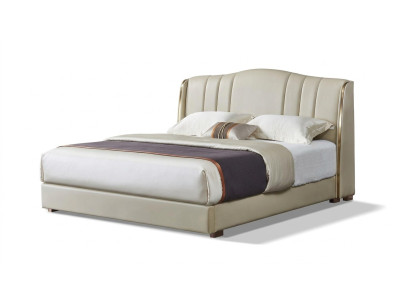 Polsterbett Doppelbett Designer Bett Ehebett Schlafzimmer Lederbett Neu Betten