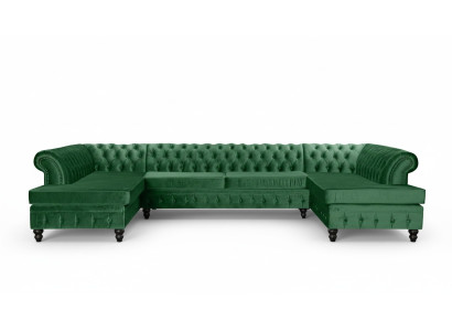 Chesterfield Wohnzimmer Couch Wohnlandschaft xxl Sofa Couchen Polster Ecke Samt