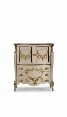 Design Barock Anrichte Schlaf Wohnzimmer Kommode Sideboard Holz