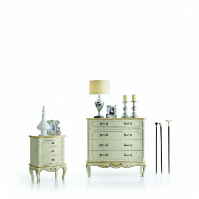 Design Möbel Stil Klassischer Luxus xxl Kommode Weiß Holz Luxus Italienische