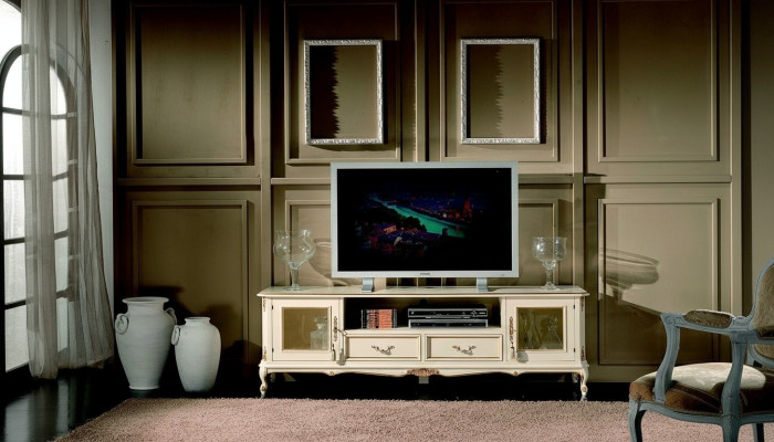 Sideboard tv Lowboard rtv Schrank Tisch Wohnzimmer Holz Möbel Barock Stil Neu