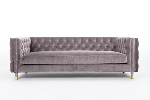 Chesterfield Sofa Taupe Möbel 4 sitzer Neu xxl Big Textil Stoff Couchen Polster