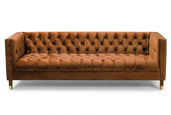 OrangesSofa Chesterfield Couch Textil Stoff Couchen Luxus Möbel 4-Sitzer