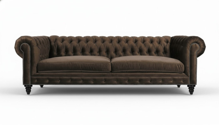 Chesterfield Braun Neu Wohnzimmer Modern Dreisitzer Kreative Möbel Textil Stoff