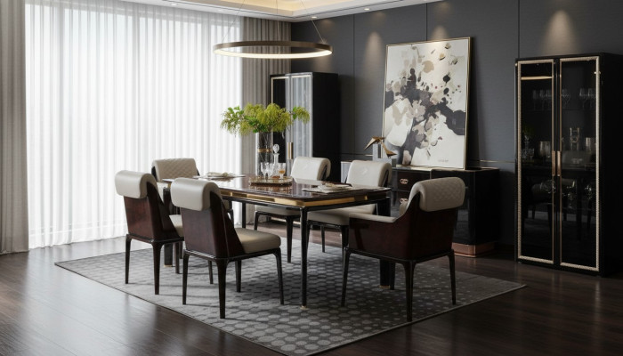 Esstisch Braun Designer Tische Modern Design Möbel Luxus Esszimmer