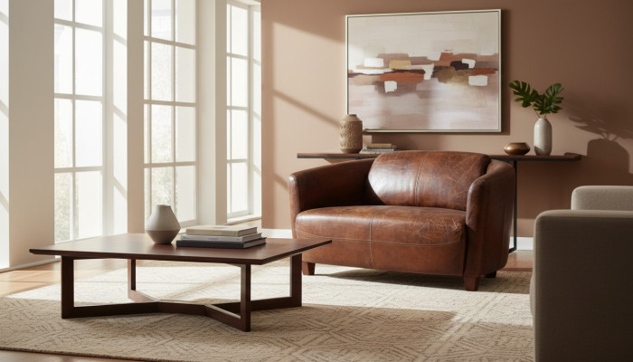 Braun Sofa Leder Neu Kreative Möbel Wohnzimmer Modern Design Couchen Sofas