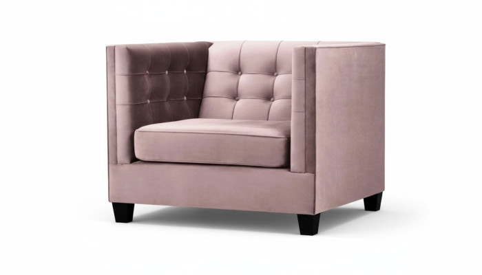 Sessel Chesterfield Textil Stoff Kreative Möbel Neu Modern Wohnzimmer Lila
