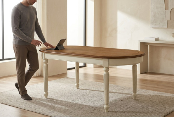 Tisch Designer Konferenztisch Holztisch Tische Meeting Esszimmer Esstische Neu