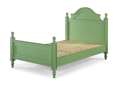Grünes Bett Klassische Betten Landhaus Doppelbett Hotel Luxus Schlafzimmer Neu