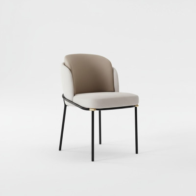 Ess Zimmer 1x Stuhl Stühle Polster Textil Modern Designer Lehn Sitz Sessel