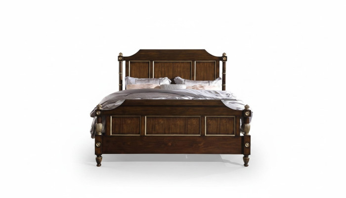 Designer Bett Klassisch Holz Hotel Betten Doppel Schlaf Zimmer Luxus 180x200 Neu