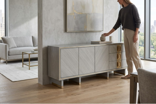 Designer RTV TV Anrichte Kommode Side Low Board Schrank Deko Regal Luxus