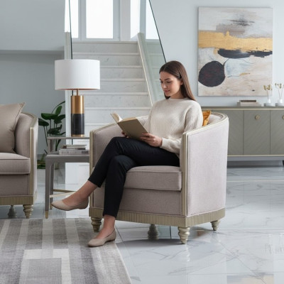 Sessel Design Couch Sofa Relax Textil Lounge Club Polster Sitzer Luxus Einsitzer