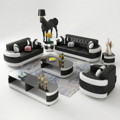 Wohnzimmer Set Sidebaord Couchtisch Beistelltisch Tisch 7tlg. Komplett Garnitur