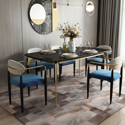 Esszimmer Gruppe Komplett Set Garnitur 7tlg Tisch Tische Luxus Holz Möbel Neu