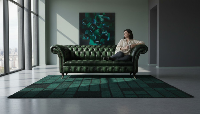 Dreisitzer Sofa 3 Sitzer Chesterfield Neu Couchen Antik Grüne Polster Sofas Neu