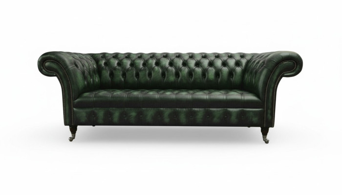 Dreisitzer Sofa 3 Sitzer Chesterfield Neu Couchen Antik Grüne Polster Sofas Neu