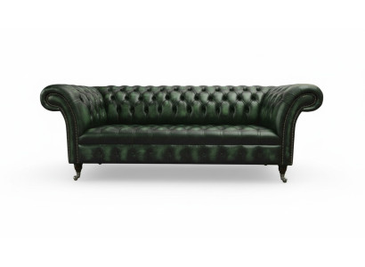 Dreisitzer Sofa 3 Sitzer Chesterfield Neu Couchen Antik Grüne Polster Sofas Neu
