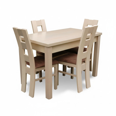 Essgarnituren Designer Esszimmer Set Garnitur Stuhl Tisch 4 Stühle Gruppe 5tlg.