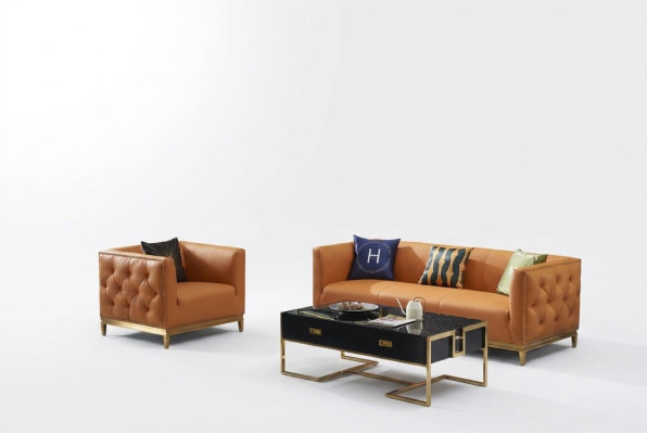 Klassische Sofa Couch Polster 3+1 Sitzer Couchen Leder Sitz Garnitur