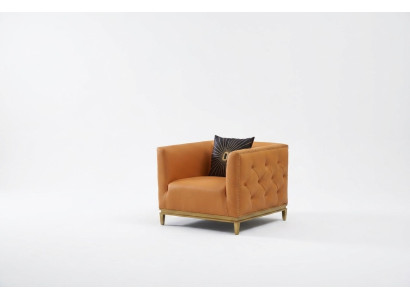 Sessel Design Couch Sofa Sitzer Leder Lounge Deko Club Polster Luxus Ohren