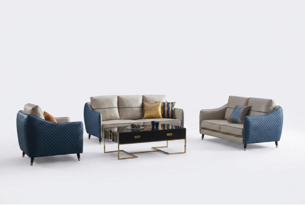 Sofa 2 Sitzer Design Sofas Polster Couchen Textil Relax Moderne Sitz
