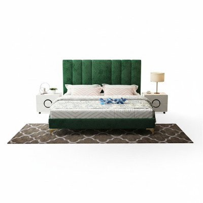 Bett Polster Design Luxus Doppel Hotel Deko Betten Ehe Schlaf Zimmer Leder
