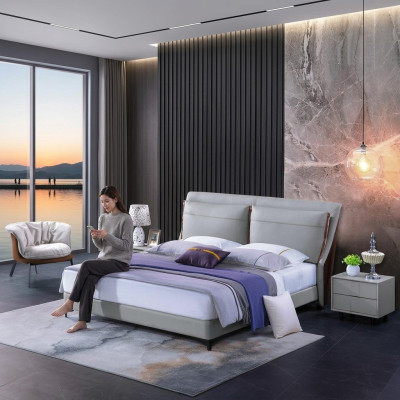 Luxus Schlafzimmer Bett Nachttisch 3 tlg. Set Design Betten Beistelltische Neu