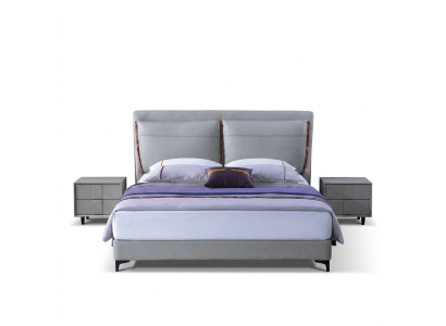 Luxus Schlafzimmer Bett Nachttisch 3 tlg. Set Design Betten Beistelltische Neu