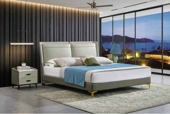 Schlafzimmer 3tlg. Set Bett 2x Nachttisch Konsole Betten Doppel Hotel