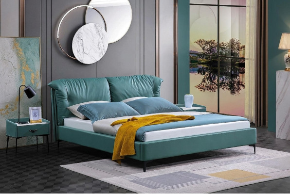 Schlafzimmer Bett Nachttische 3 tlg. Set Design Luxus Betten Holz