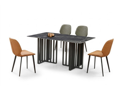 Tisch Stuhl Esszimmer Möbel Lehnstuhl Set Garnitur Gruppe Tische 5tlg.