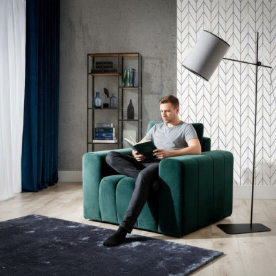Sessel Couch Sofa Relax Leder Lounge Polster Club Sitzer Luxus Fernseh Design