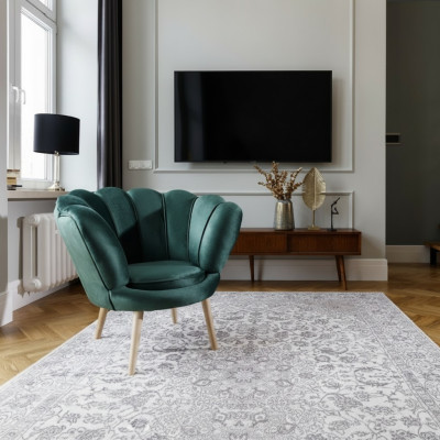 Sessel Club Lounge Stuhl Polster Sofa 1 Sitzer Relax Fernseh Grün 