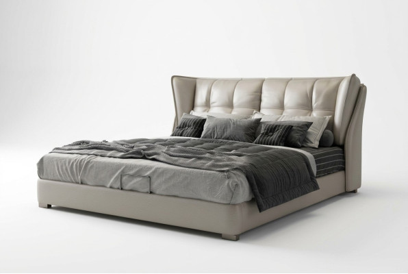 Grau Schlafzimmer Betten Polster Bett Chesterfield Italienische Möbel