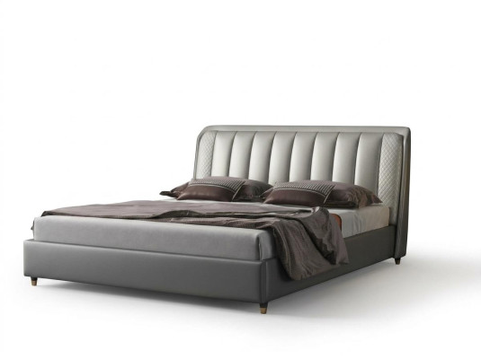 Designer Bett Schlafzimmer Betten Textil Leder Hotel Luxus Polster XXL Big Holz