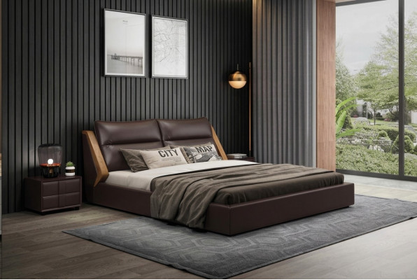 Bett Polster Design Luxus Doppel Hotel Betten Ehe 180x200cm Schlaf Zimmer Leder