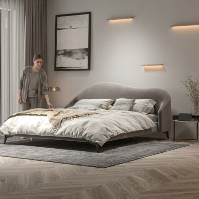 Italienische Schlafzimmer Möbel Polster Doppel Bett Design Betten