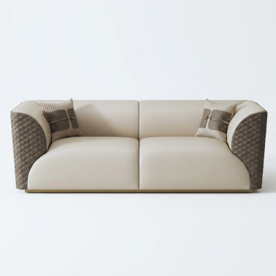 Sofa Dreisitzer Couch Klassische Neu Polster 3 Sitzer Deko Leder Couchen