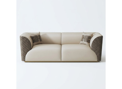 Sofa Dreisitzer Couch Klassische Neu Polster 3 Sitzer Deko Leder Couchen