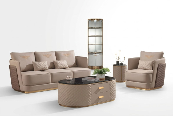 Sofagarnitur 3+1 Sitzer Klassische Garnituren Leder Couchen Sofas Polster