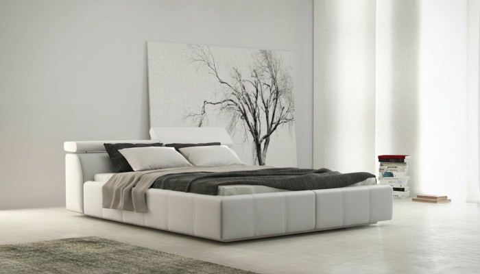 Bett Designer Polsterung Hotel Doppelbetten Multifunktion Betten 180 x 200 Neu