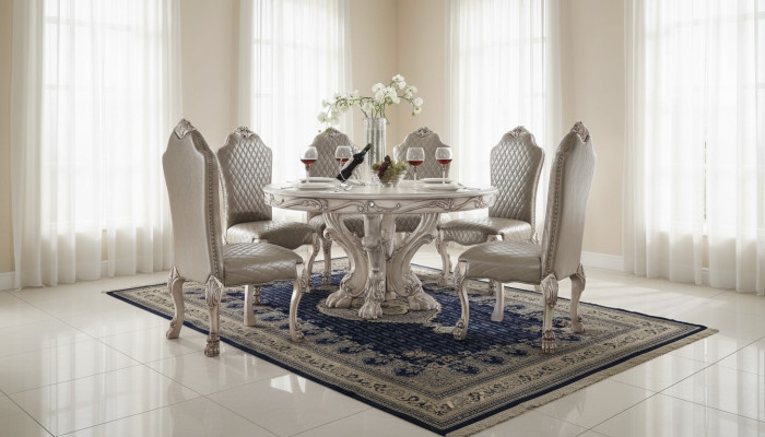 Esszimmer Stuhl Sessel Set 6x Stuhl ohne Armlehnen Luxus Sessel Barock Stühle