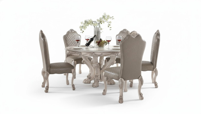 Esszimmer Stuhl Sessel Set 6x Stuhl ohne Armlehnen Luxus Sessel Barock Stühle