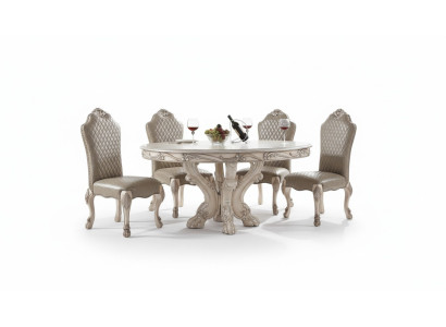 Esszimmer Set Ess Gruppe Holz Tisch Tische 7tlg Komplett Set Esstisch 6x Stühle