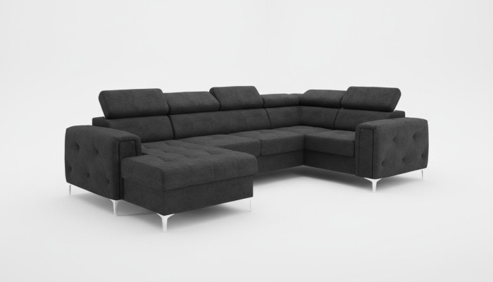 Wohnlandschaft Design Ecksofa Textil Couchen Sofas U Form Sofa Couch Polster Neu