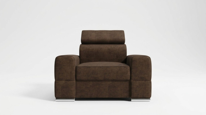 Design Luxus Chair Sessel Sofa 1 Sitzer Fernseh Lounge Chaise Sofa Leder Textil