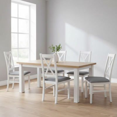 Esszimmer Lehn Polster Sitz Stühle Garnitur Komplett K22 4x Designer Stuhl Set