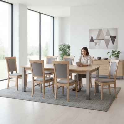 Gruppe Sessel Italienische Luxus Möbel Garnitur Esszimmerstuhl Set 6X Stühle Neu